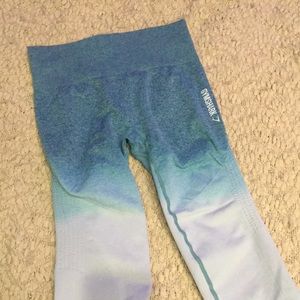 Gymshark Blue/Turquoise Ombré Full Length Leggings